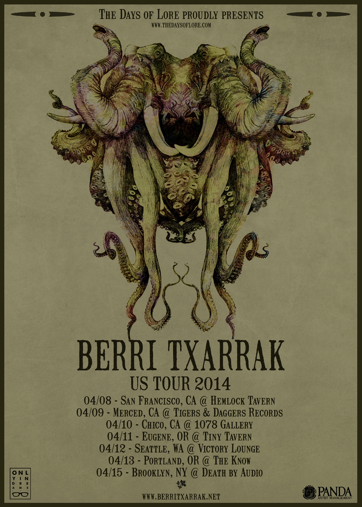BERRI TXARRAK USA TOUR 2014 IN APRIL