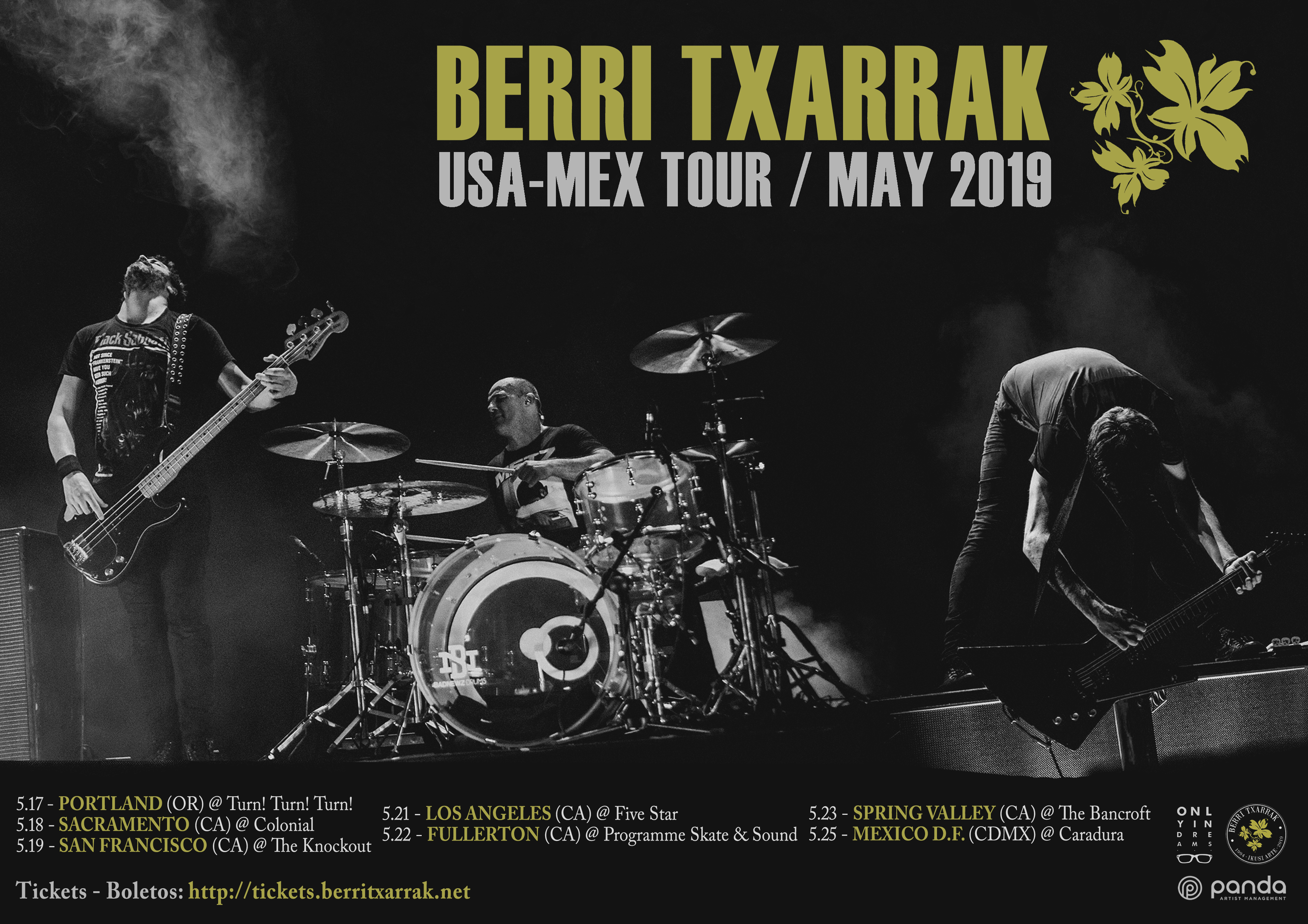 US & MEXICO TOUR IN MAY