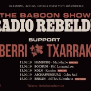 Baboon Show German Tour 2019 Sep